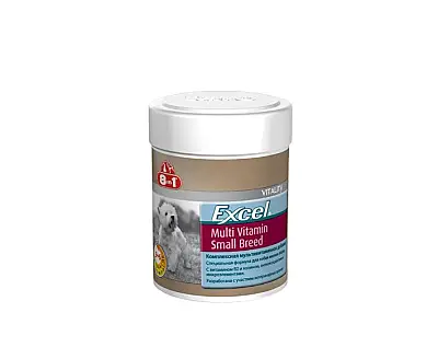 8in1 Excel Multivitamin Tabletləri – Kiçik Cins İtlər üçün, 70 ədəd - 8 in 1