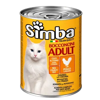Simba Pişik Toyuq Ətli Konserv 415 qr