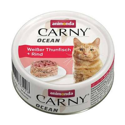 Animona Carny Ocean yaş yem, pişiklər üçün ton balığı və dəniz məhsulları tərkibli 80qr - ANİMONDA