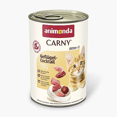 Animonda Carny Kitten Quş Ətli Kokteyl Pişik Balaları üçün Yaş Yem , 400 q - ANİMONDA