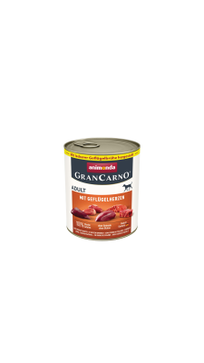 Animonda GranCarno Adult – Donuz Əti və Quş Ürəkli Konservi , 800 qr - ANİMONDA