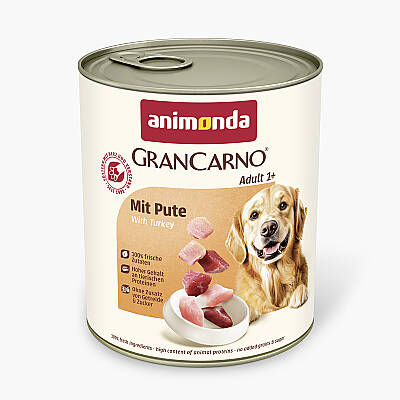 Animonda GranCarno Adult – Hinduşka Ətli Konservi, 800 qr - ANİMONDA
