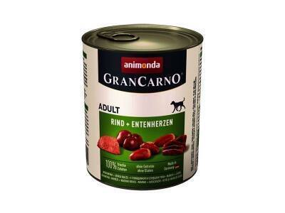 Animonda GranCarno Adult – Mal Əti və Ördək Ürəyiləri Konservi , 800 qr - ANİMONDA