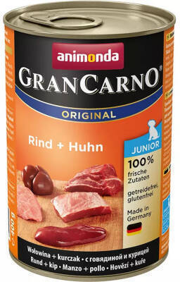 Animonda GranCarno Junior – Mal və Toyuq əti Konservi , 400 qr - ANİMONDA