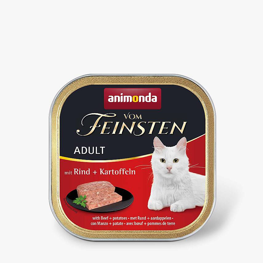 Animonda Vom Feinsten Adult – Mal Əti və Kartoflu Yaş Pişik Yemi, 100 qr - 1