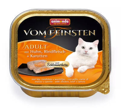 Animonda Vom Feinsten Adult toyuq, kök və mal əti konservi tərkibli, 100 qr - ANİMONDA