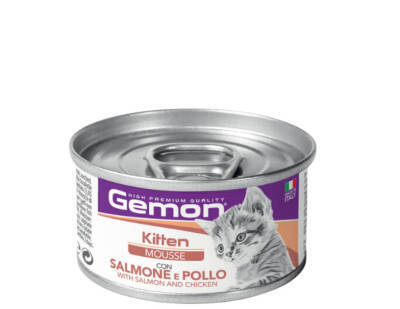 Gemon Bala Pişiklər üçün Toyuq Ətli və Qızılbalıqlı Mousse, 85 qr - 1