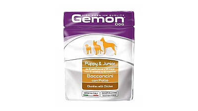 Gemon Bala və Gənc İtlər üçün Toyuq Ətli Yaş Yem, 100 qr - GEMON
