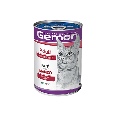 Gemon Yetkin Pişik üçün Mal Ətli Konserv 400 qr - GEMON