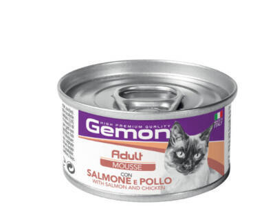 Gemon Yetkin Pişiklər üçün Toyuq Ətli və Qızılbalıqlı Mousse, 85 qr - 1