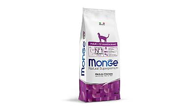 Monge Adult Cat Food with Chicken / Yetkin Pişiklər üçün Toyuq Ətli Yem, 10 kq - MONGE
