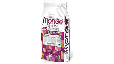 Monge Adult Natural Cat Food Superpremium Monoprotein with Rabbit / Yetkin pişiklər üçün Dovşan ətli yem 1 kq - MONGE