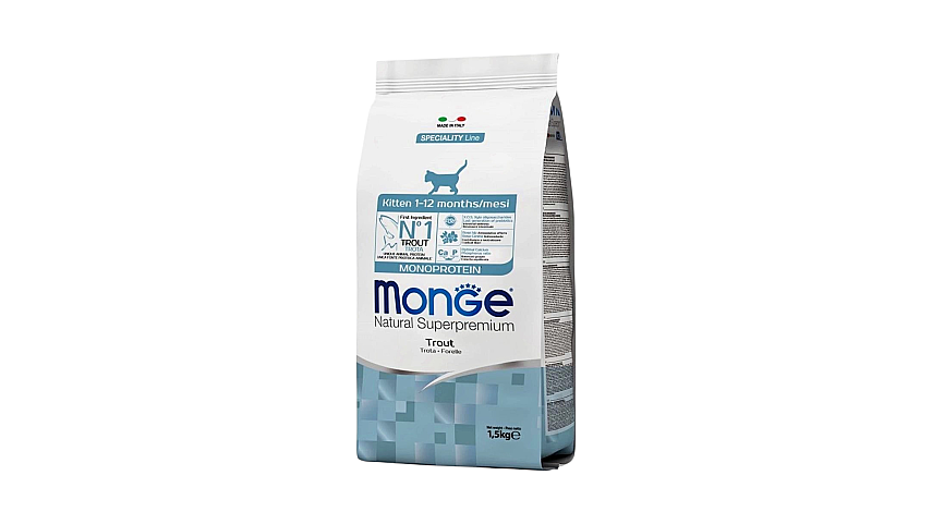 Monge Bala Pişiklər üçün Tuna Balığlı yem 1.5 kq - 1
