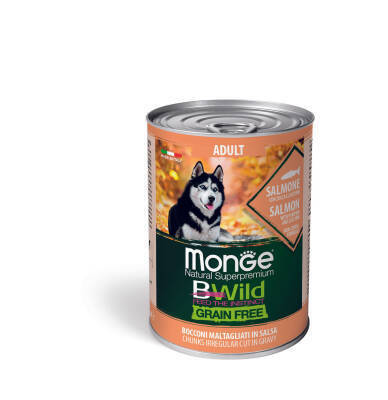 Monge Bwild Yetkin İtlər üçün Qızılbalıqlı Konserv 400 qr - MONGE