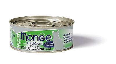 Monge Delicate Toyuq ətli və Quşqonmazlı Pişik Yeməyi, 80 qr - MONGE