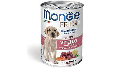 Monge Fresh Bala İtlər üçün Dana Ətli və Tərəvəzli Konserv 400 qr - MONGE