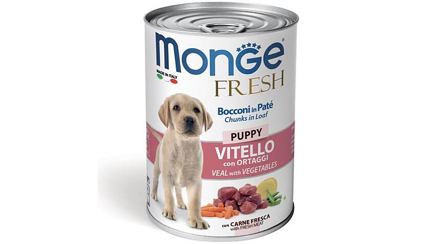 Monge Fresh Bala İtlər üçün Dana Ətli və Tərəvəzli Konserv 400 qr - 1
