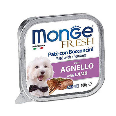 Monge Fresh Quzu Ətli İt üçün Paştet, 100 qr - MONGE
