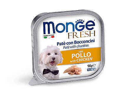 Monge Fresh Toyuq Ətli İt üçün Paştet, 100 qr - 1