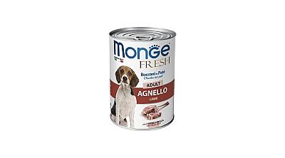 Monge Fresh Yetkin İtlər üçün Quzu Ətli Konserv 400 qr - MONGE