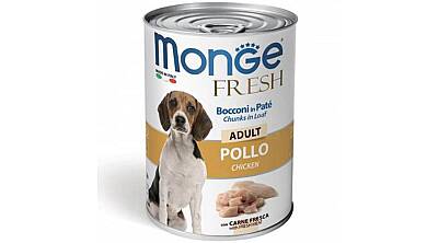 Monge Fresh Yetkin İtlər üçün Toyuq Ətli Konserv 400 qr - MONGE