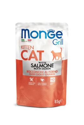 Monge Grill Bala Pişiklər üçün Qızıl Balıqlı Yaş Yem, 85 qr - MONGE
