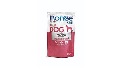 Monge Grill Yetkin İtlər üçün Dana Ətli Yaş Yem, 100 qr - MONGE