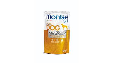 Monge Grill Yetkin İtlər üçün Toyuq və Hinduşka Ətli Yaş Yem, 100 qr - MONGE