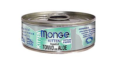 Monge Jelly Bala Pişiklər üçün Tuna Balığı və Aloe tərkibli yem 80 qr - MONGE