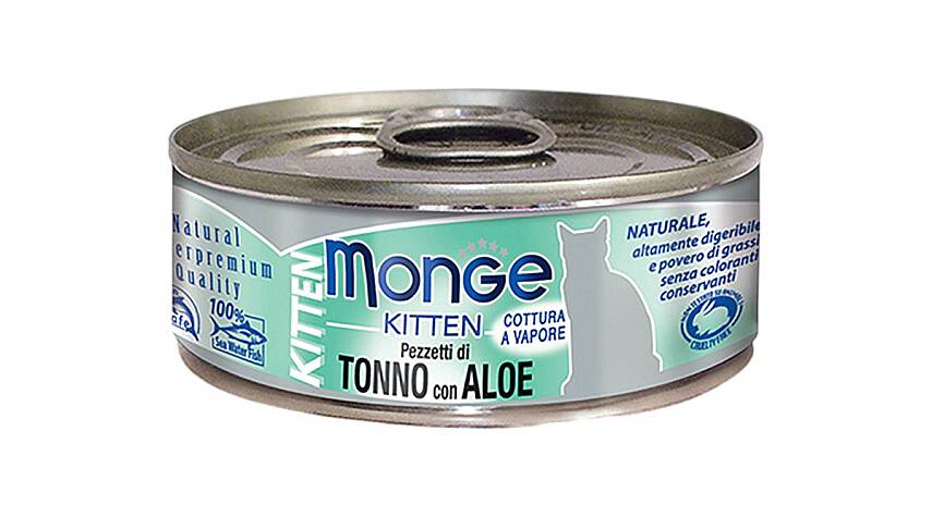 Monge Jelly Bala Pişiklər üçün Tuna Balığı və Aloe tərkibli yem 80 qr - 1