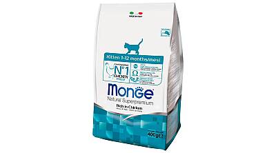 Monge Kitten Cat Food with Chicken / Bala Pişiklər üçün Toyuq Ətli Yem, 400 qr - MONGE