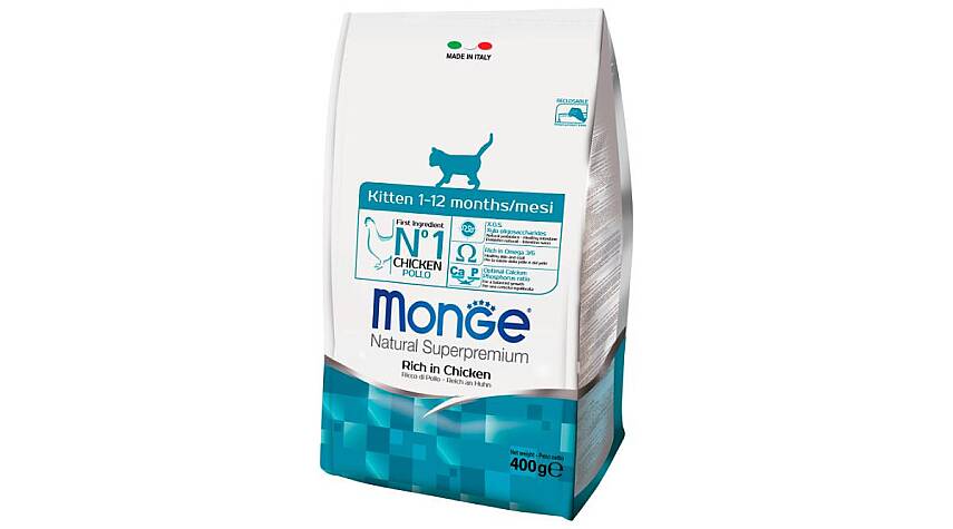 Monge Kitten Cat Food with Chicken / Bala Pişiklər üçün Toyuq Ətli Yem, 400 qr - 1