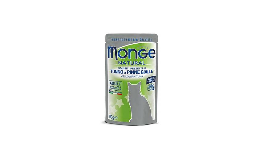 Monge Natural Tuna Ətli Jelly sousunda Pişik Yeməyi, 80 qr - 1