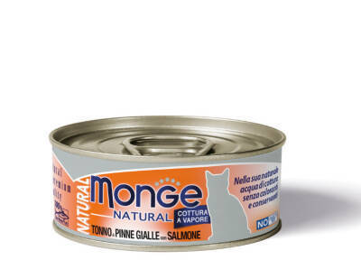 Monge Natural Tuna və Qızılbalıqlı Pişik Yeməyi, 80 qr - 1