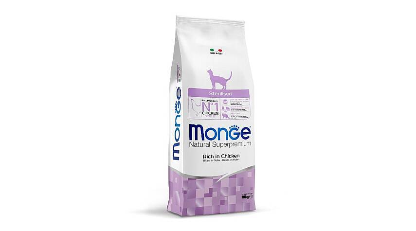 Monge Sterilised Cat Food with Chicken / Kısırlaşdırılmış (Sterilizə Olunmuş) Pişiklər üçün Toyuq Ətli Yem 1 kq - 1