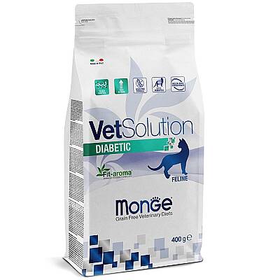 Monge VetSolution Diabetic / Diabetli pişiklər üçün pəhriz və Diabet yemi 400 qr - MONGE