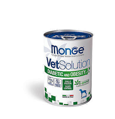 Monge VetSolution Diabetic və Obesity Tuna Balıqlı Konserv / Diabet və Çəki Nəzarəti üçün , 400 qr - MONGE