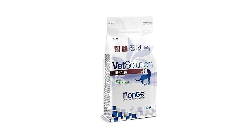 Monge VetSolution Hepatic Grain Free Cat / Qaraciyər problemləri olan pişiklər üçün taxılsız yem 400 qr - 1