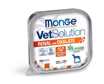 Monge VetSolution Renal and Oxalate / Böyrək və Oksalat Problemləri üçün İt Paştet, 150 qr - MONGE