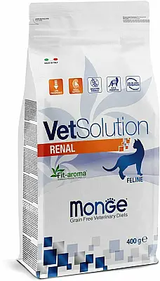 Monge VetSolution Renal Grain Free Pişik Yemi / Böyrək Dəstəyi üçün Taxılsız Yem 400 qr - MONGE