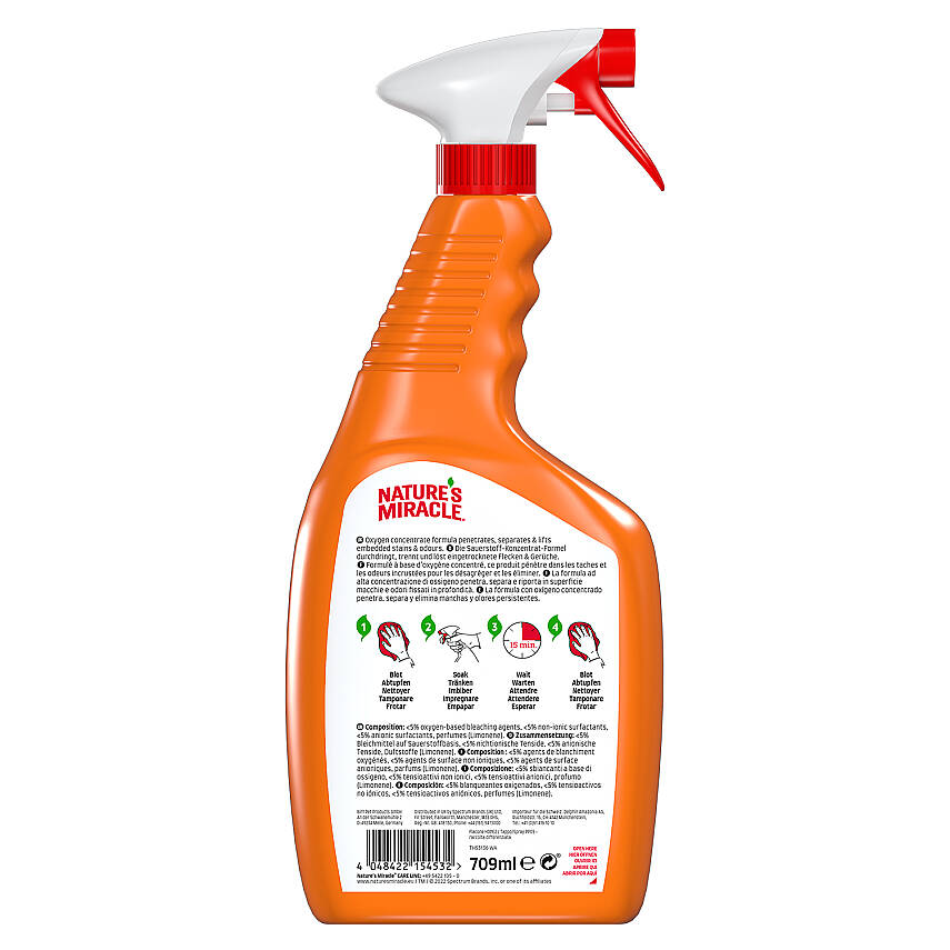 Natures Miracle Set-Oksi Ləkə və Qoxu Pişik Gigiyena Məhsulu,709 ml - 2