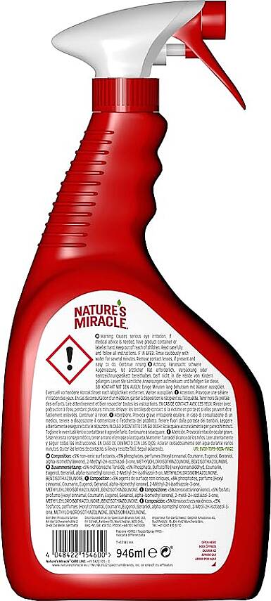 Natures Miracle Ultimate Ləkə və Qoxu Təmizləyici Vasitə Pişik üçün, 946ml - 2