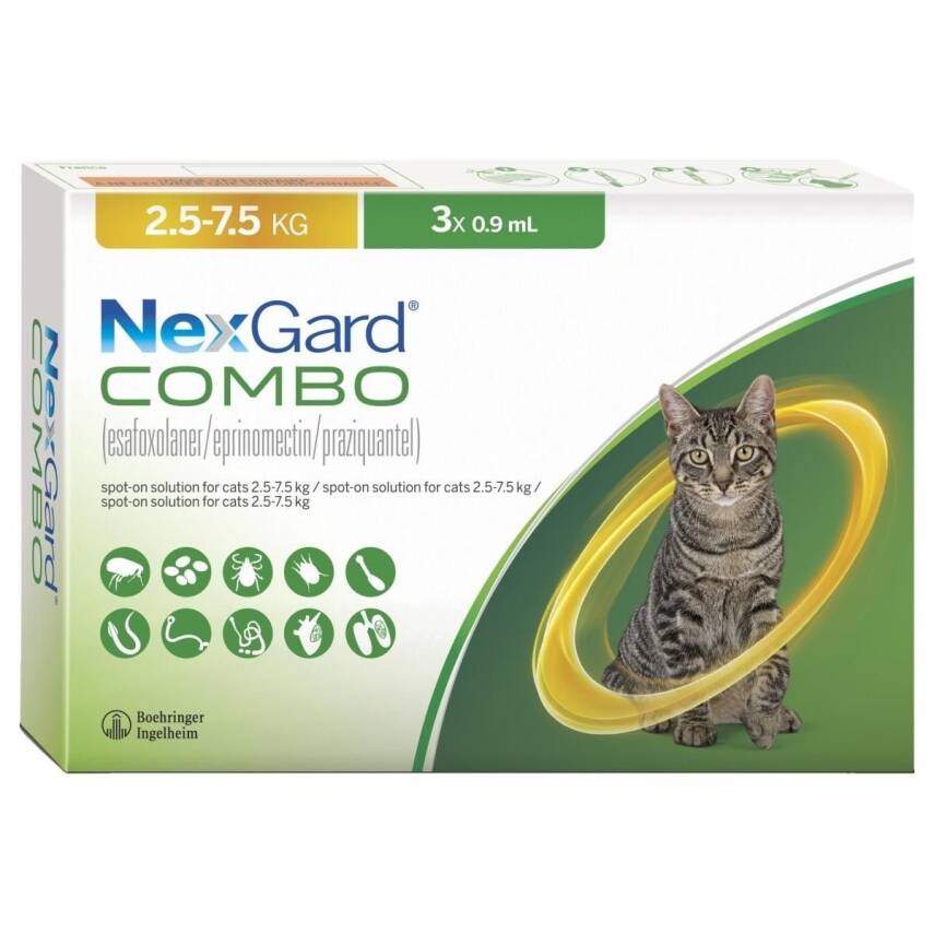NexGard COMBO 2,5 -7,5 kq - 2