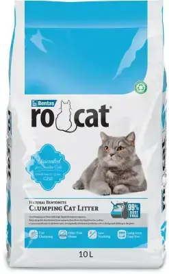 Rocat Campact Cat Litter, Natural 10 LT - 1