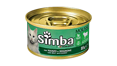 Simba Pişik üçün Mal Əti və Böyrək Mousse, 85 qr - SIMBA