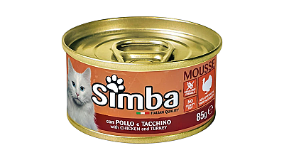 Simba Pişik üçün Toyuq və Hinduşka Mousse, 85 qr - SIMBA
