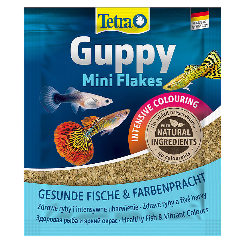 Tetra Guppy Mini Flakes Balıq Yemi 12g - 1