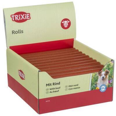 Trixie Chewing Rolls with Beef - Mal Ətli Çeynəmə Ruletləri 17 sm (50 ədəd) - TRIXIE