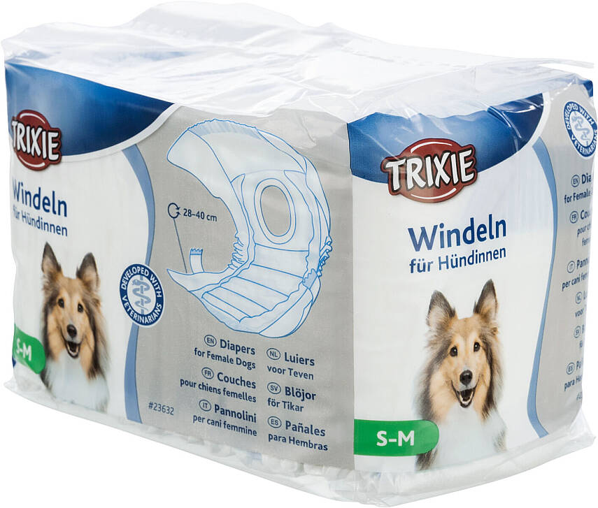 Trixie Dişi İtlər üçün Gigiyenik Bezlər 28-40 sm (S-M) 12 ədəd - 1