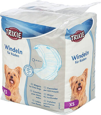 Trixie Erkək İtlər üçün Gigiyenik Bezlər 20-42 sm (XS) 12 ədəd - TRIXIE